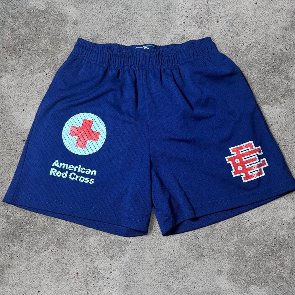 Eric-emanuel Men's Navy and Blue Shorts